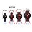 Picto Horlogebandje Zwart Rubber - Zwarte Gesp - 12mm