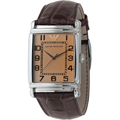 Armani AR0402 Horlogeband Bruin Leer