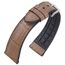 Hirsch Ian Performance Horlogeband Taupe Louisiana Alligator Leer / Zwart Rubber