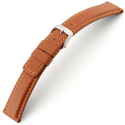 Rios Solid Horlogebandje Rundsleer Cognac