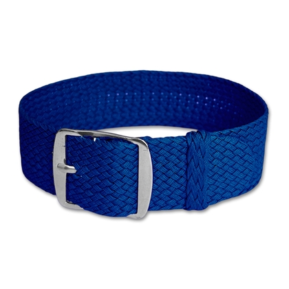 Perlon Geweven Horlogebandje Blauw