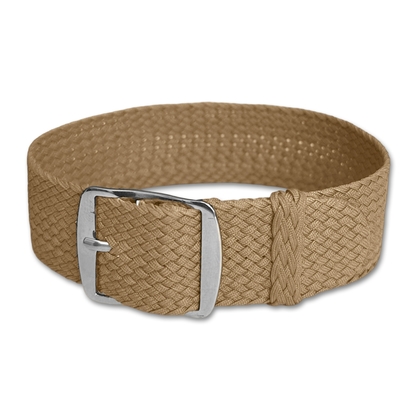 Perlon Geweven Horlogebandje Khaki
