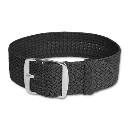 Perlon Geweven Horlogebandje Antraciet