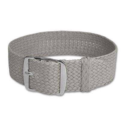 Perlon Geweven Horlogebandje Grijs
