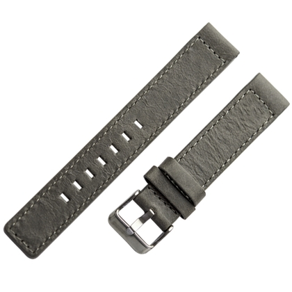 OOZOO Horlogebandje Grijs Leer