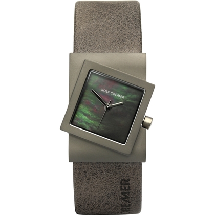 Rolf Cremer Turn 492370 Horlogeband Bruin Grijs Leer 22mm