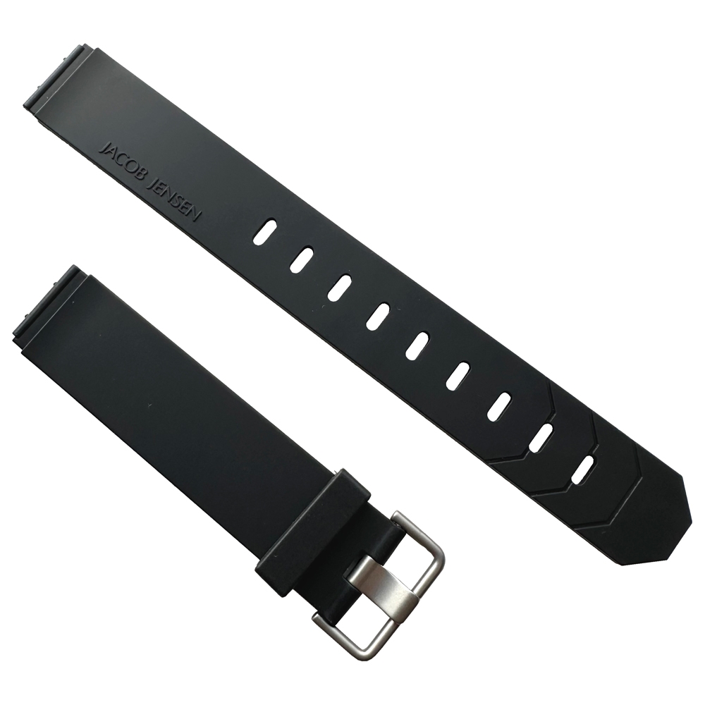 Jacob Jensen horlogeband 722, 740, 741, 742, 743 rubber 17mm