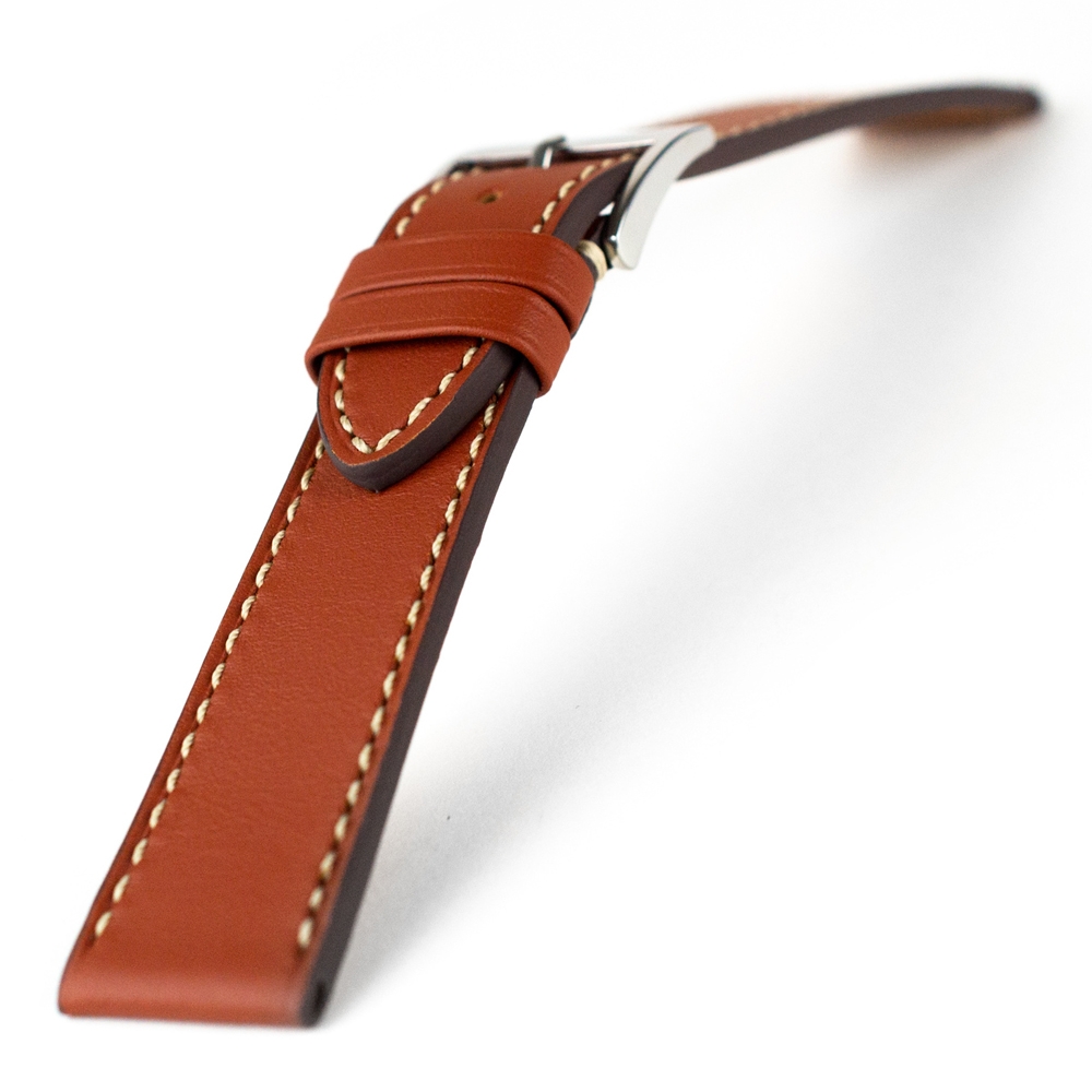 LIC Nappa Kalfsleer Horlogeband Cognac