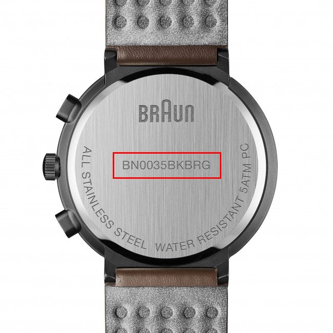 Braun Horlogeband voor BN0035BKBKG - Zwart Leer