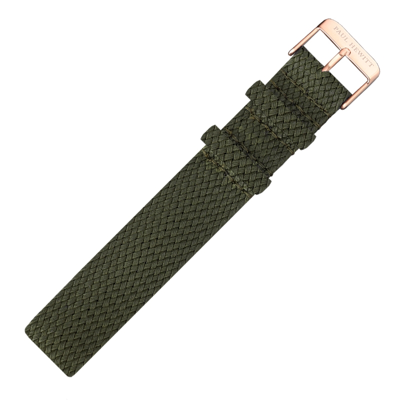 Paul Hewitt Perlon Horlogeband Groen 20mm