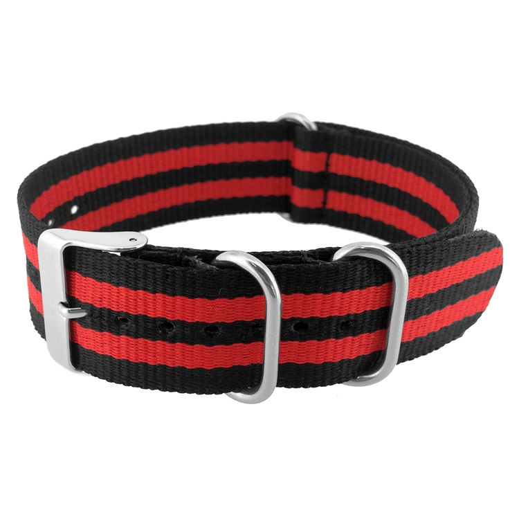 NATO Strap Nylon Horlogeband Red Bond