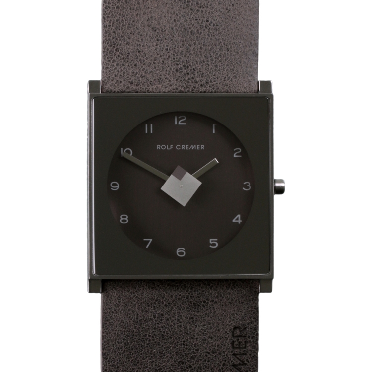 Rolf Cremer Cube 506004 Horlogeband Bruin Grijs Leer 32mm