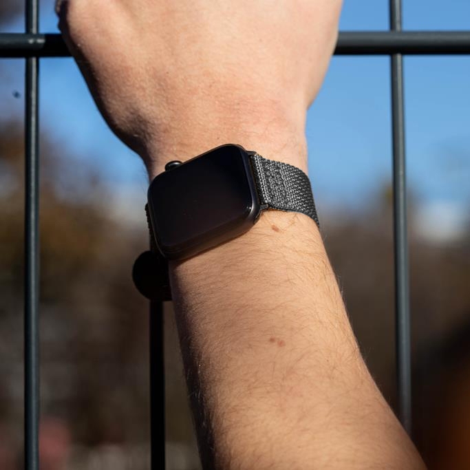 Apple Watch Two Piece NATO Nylon Horlogeband Grijs