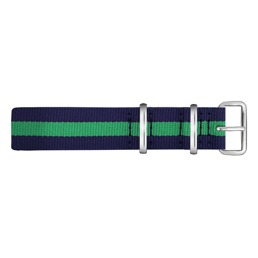 Paul Hewitt NATO Horlogeband Marineblauw Groen met Stalen Gesp 20mm