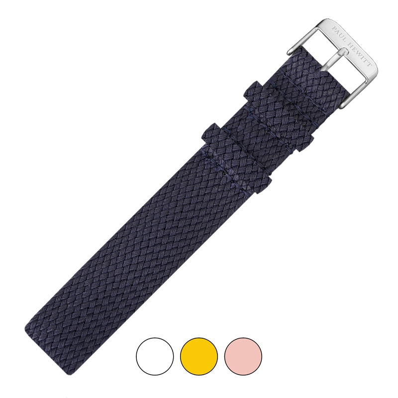 Paul Hewitt Perlon Horlogeband Marineblauw 20mm