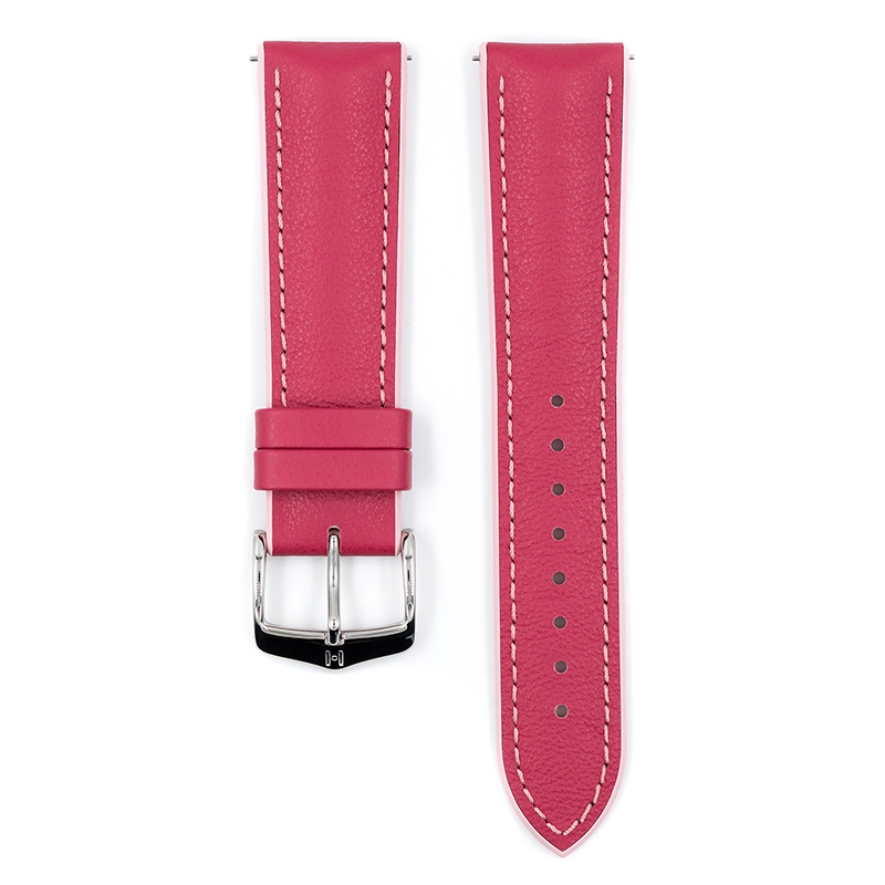 Hirsch Lindsey Performance Horlogeband Pink Leer / Rose Rubber