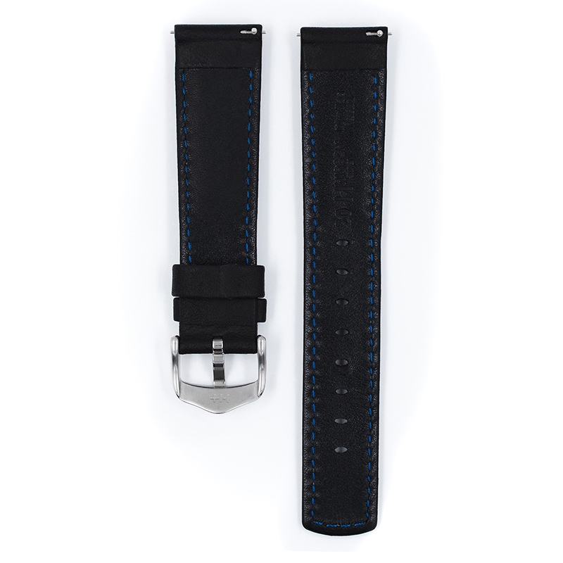 Hirsch Mariner Horlogeband 100m Waterdicht Zwart