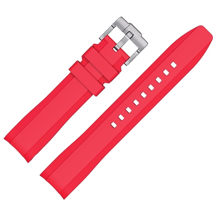 Rubberen Horlogebandje voor MoonSwatch Rood