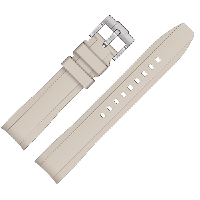 Rubberen Horlogebandje voor MoonSwatch Beige