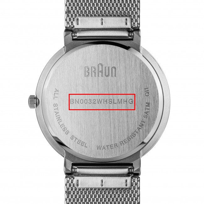 Braun Horlogeband voor BN0032WHSLMHG - Mesh Milanese