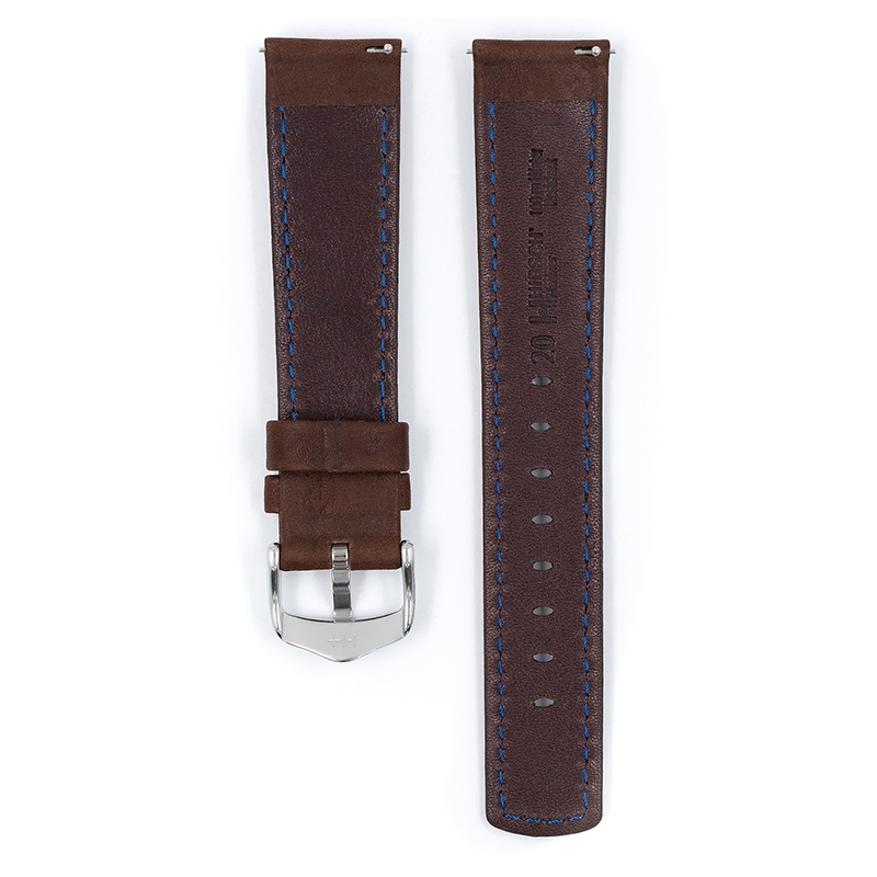 Hirsch Mariner Horlogeband 100m Waterdicht Donkerbruin