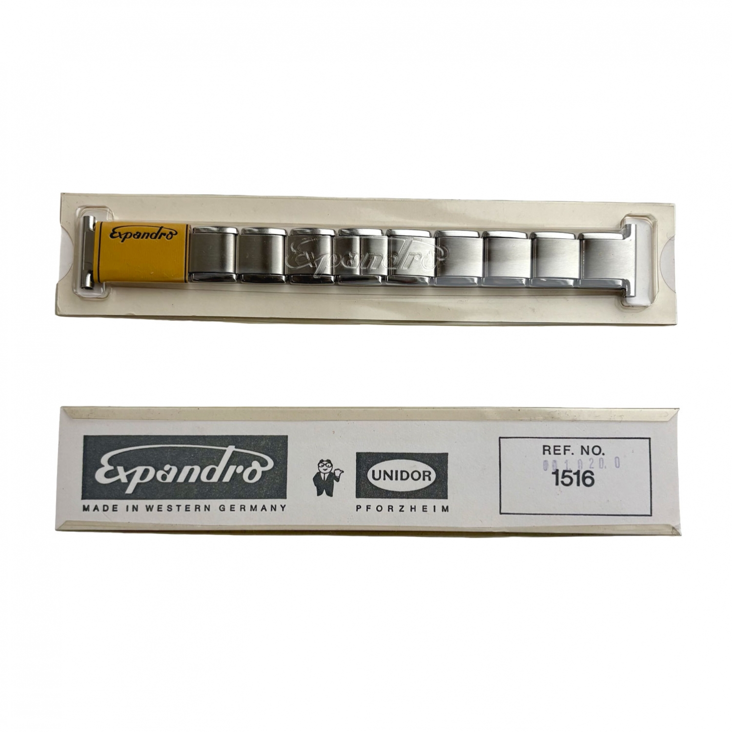 Expandro Stalen Rekband 1516 - Vintage NOS Jaren 1970 - 20/18/16mm