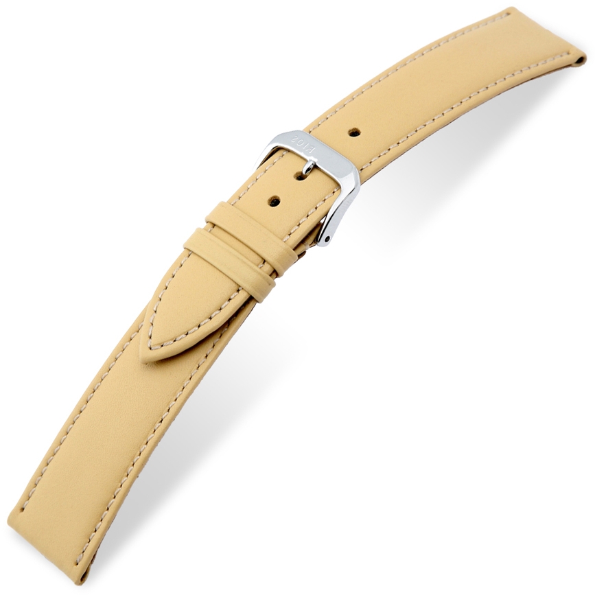 Happel Arezzo Horlogebandje Italiaans Kalfsleer Beige
