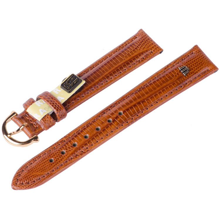 Maurice Lacroix Horlogeband Tejus Hagedis met Gesp Cognac