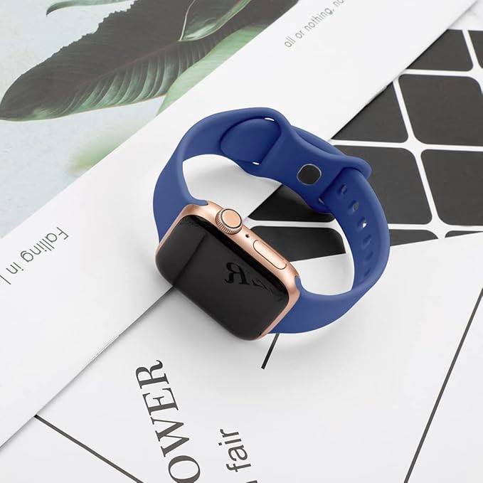 Apple Watch Horlogeband Silicone Rubber Lavendel