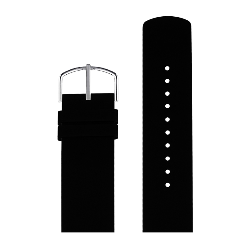 Picto Horlogebandje Zwart Rubber - 22mm