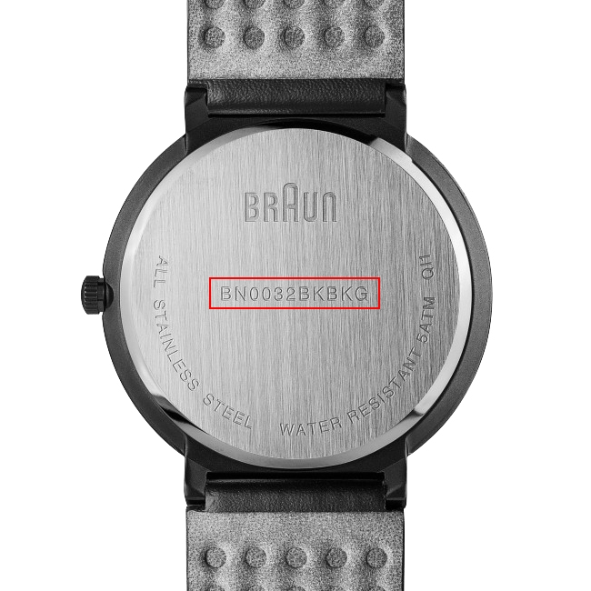 Braun Horlogeband voor BN0032BKBKG - Zwart Leer